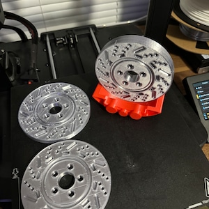 3D Printed Brake Caliper/Rotor Coaster Set