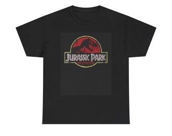 Camiseta retro con el logotipo de Jurassic Park / Camiseta gráfica de la película de dinosaurios