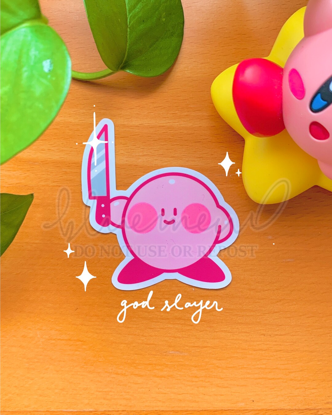 Cute Kirby Sticker 3 Etsy