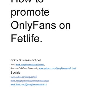 How to Promote Onlyfans on Fetlife - Etsy