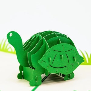 Cute Tortoise Pop-Up Card