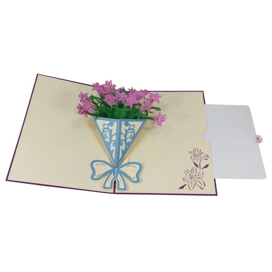 Lily Bunch 3D Pop up Floral Greeting Card by Cardpop ® - Etsy