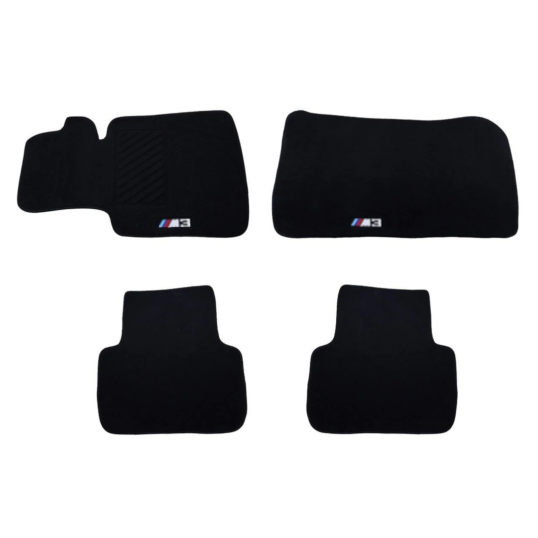thumbnail image 2 of Phase 2 Motortrend Checkered Race Floor Mats For BMW E46 3-Series Coupe/Sedan 1999-2006 (Front & Rear) 2 of 5