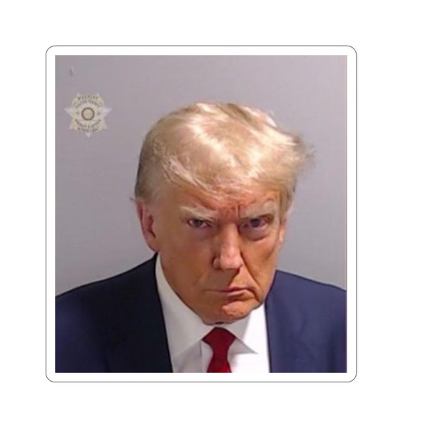 Official Trump Mugshot Sticker, President Trump Arrested, Trump Arrested, Trump Sticker, Jail Trump, Donald Trump Mugshot
