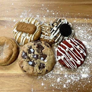Texas Cookie Flight | Six Quarter Pound Bakery Style Cookies | Sampler Gift Box