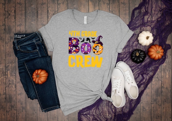 Kindergarten Boo Crew T-shirt, 3rd Grade Boo Crew Shirt, 4rd Grade Boo Crew Tee, Group Halloween Tee, Funny Halloween, Halloween T-Shirt