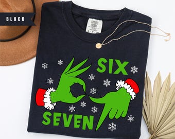 Six Seven Christmas Shirt, Viral 6 7 Meme Tee, 67 Trend Shirt, Humor Holiday Shirt, Funny Six Seven T Shirt, Funny Matching T-Shirt, Viral67