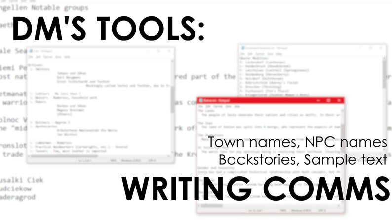 D&D/TTRPG WRITING HELP | Dms Tool - Etsy