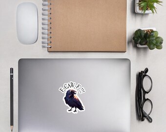 F‑Caw‑F Corbeau – Sticker corbeau snarky