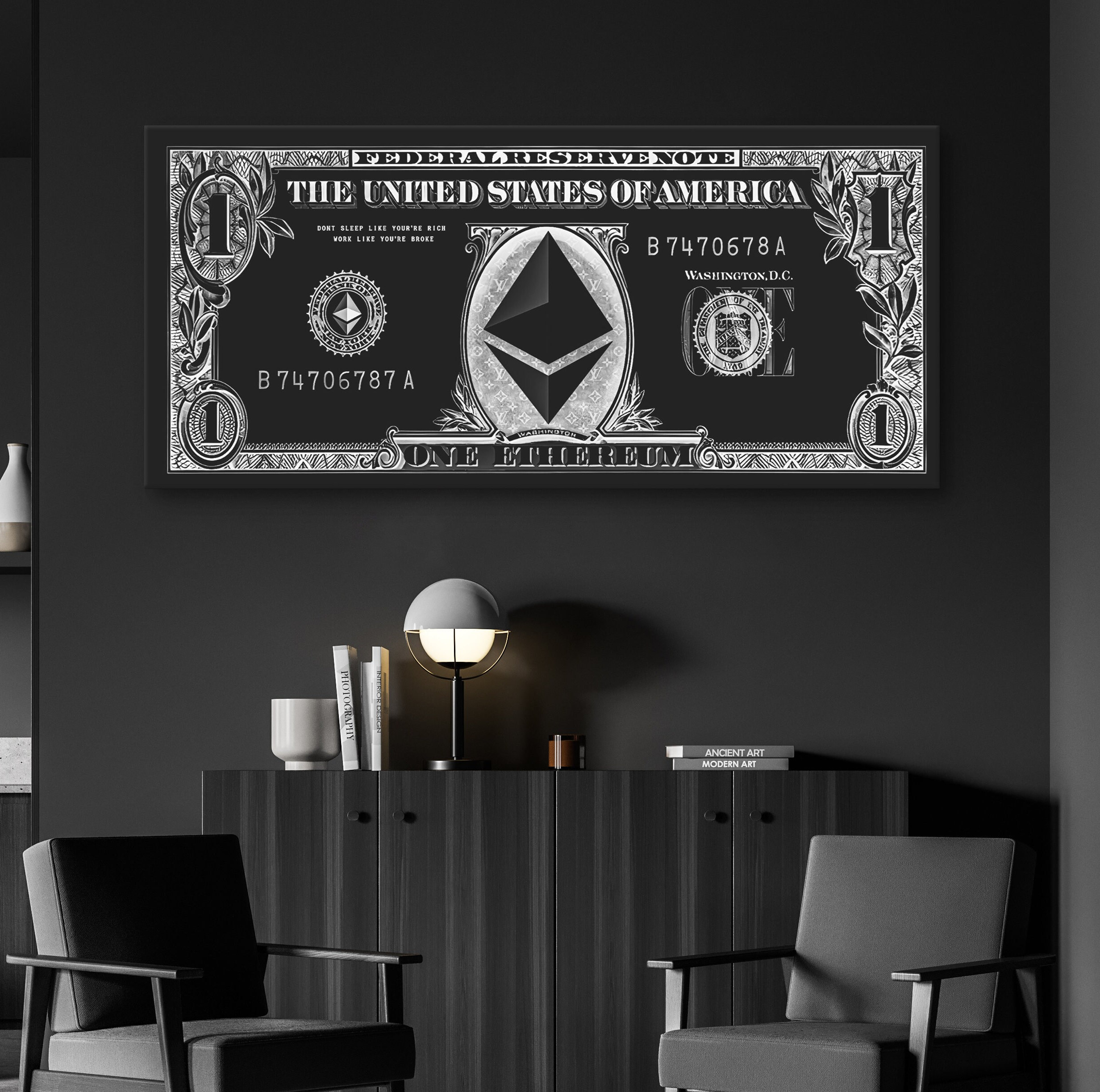 Dollar Bill Wall Art - Etsy