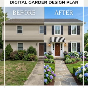 Serene Woodland Shade Garden Design Plan: Low Maintenance Perennial Layout for Zones 3-8 (Printable PDF)