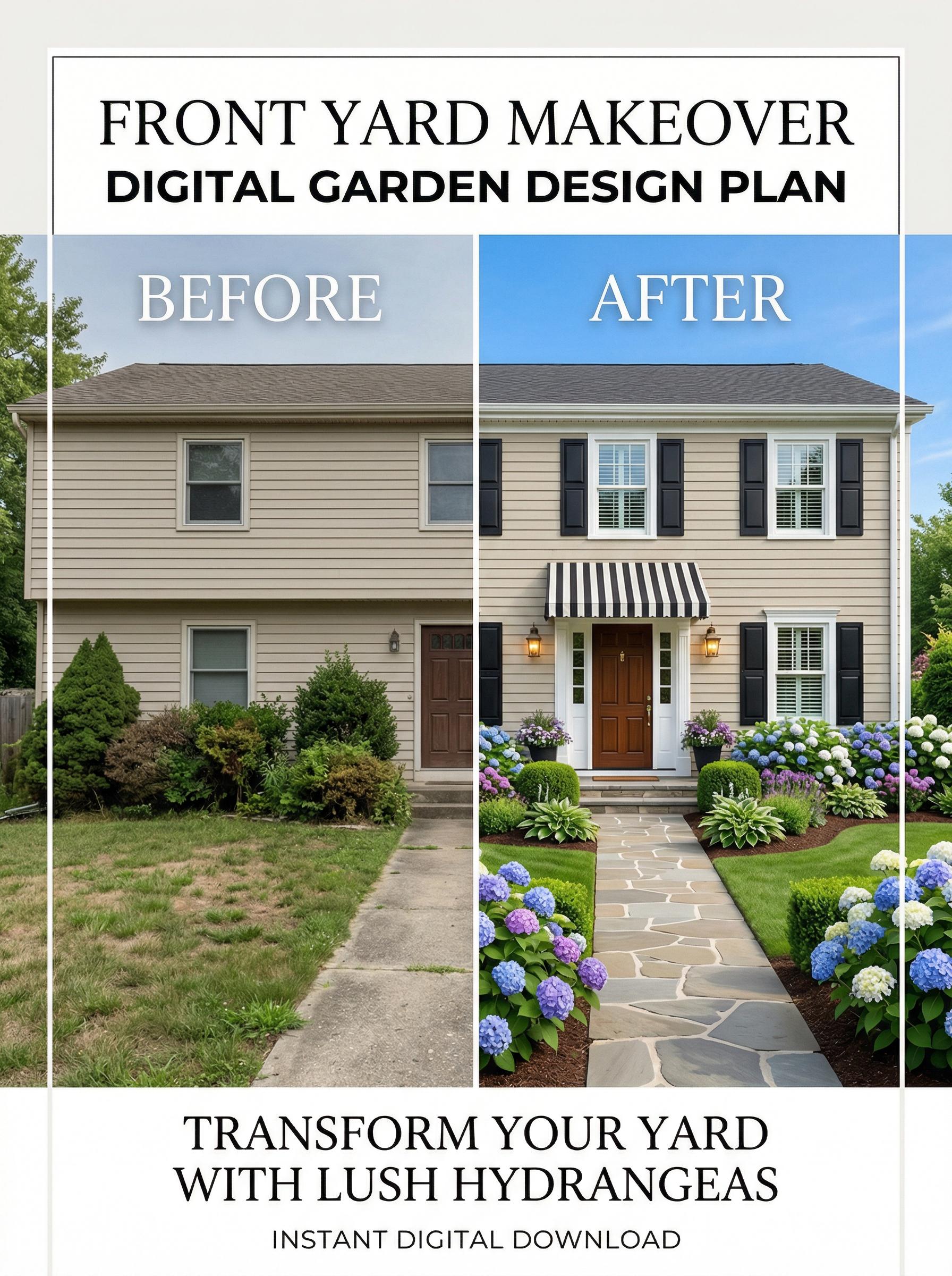 Serene Woodland Shade Garden Design Plan: Low Maintenance Perennial ...