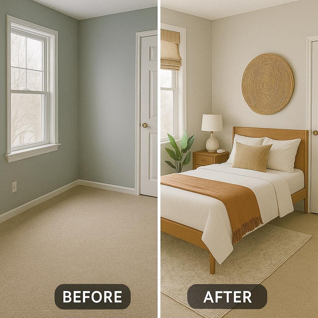Curated visual reference: Visual Reference: Custom Room Makeover From Your Photo Personalized Interior Redesign