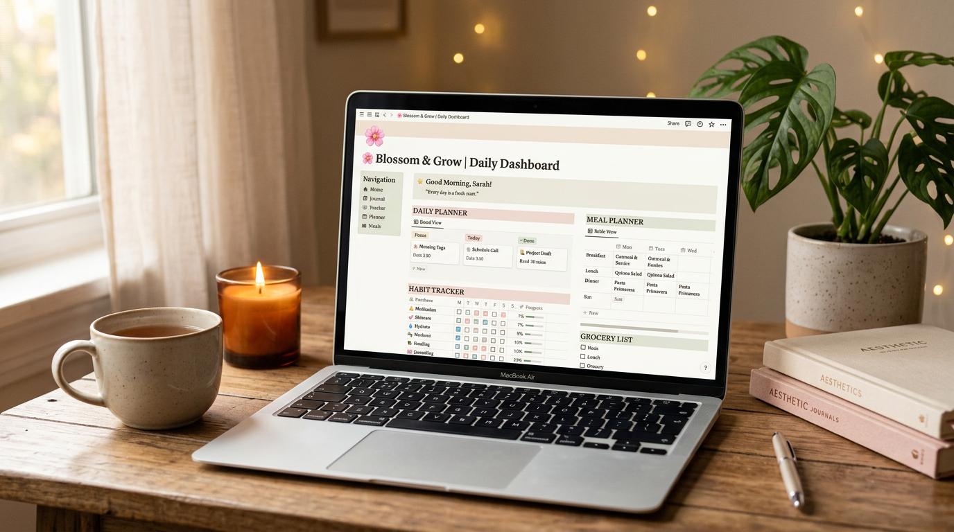 Custom Notion Template Design | Personalized Notion Dashboard for You ...