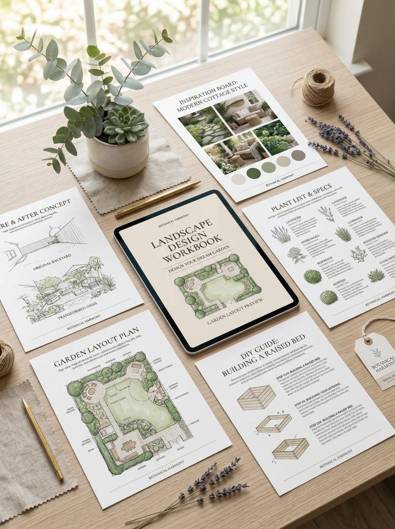 Serene Woodland Shade Garden Design Plan: Low Maintenance Perennial ...
