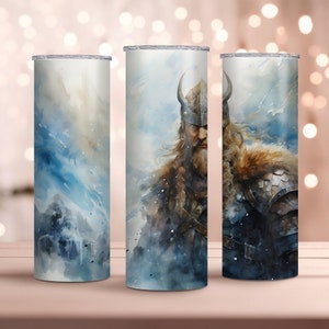 Vikings Tumbler Wrap - Northman Tumbler - 20 oz Skinny Tumbler Sublimation Design - Instant Download