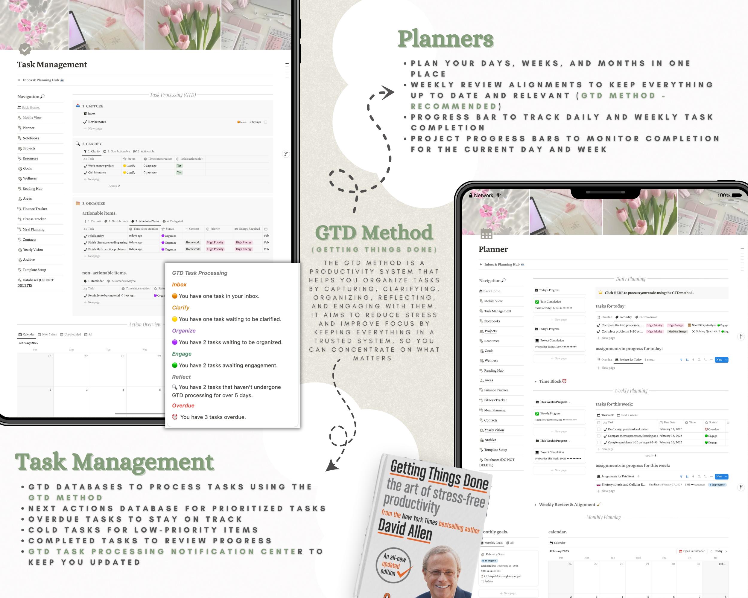 The Ultimate Notion Second Brain GTD Notion Template PARA Method Notion ...