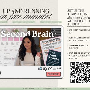 The Ultimate Notion Second Brain GTD Notion Template PARA Method Notion Life Planner Template All-In-One Pink Notion Template image 9