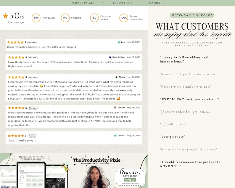The Ultimate Notion Second Brain GTD Notion Template PARA Method Notion Life Planner Template All-In-One Pink Notion Template image 7
