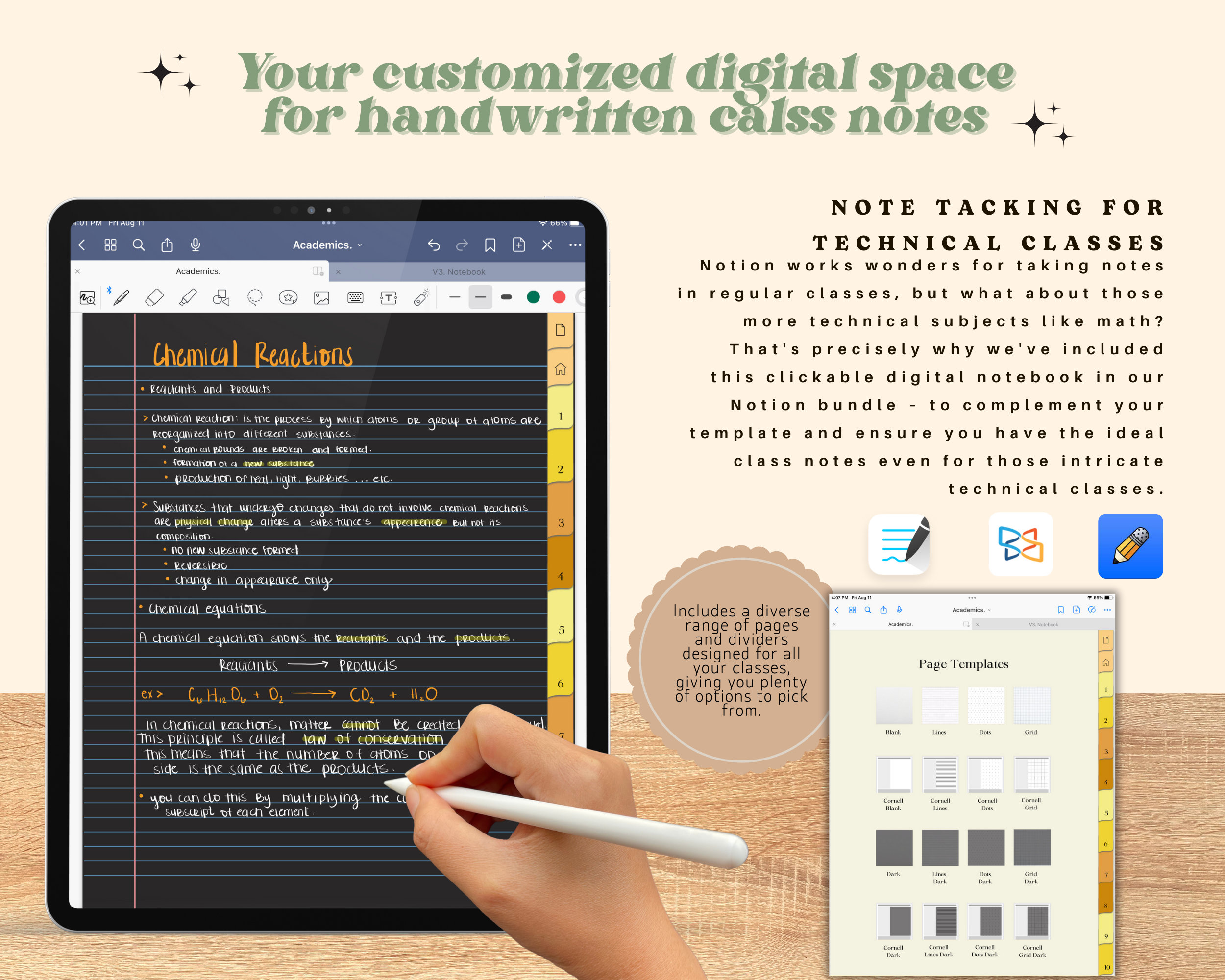 Notion Bundle for Students, Notion Student Bundle, Notion Dashboard ...