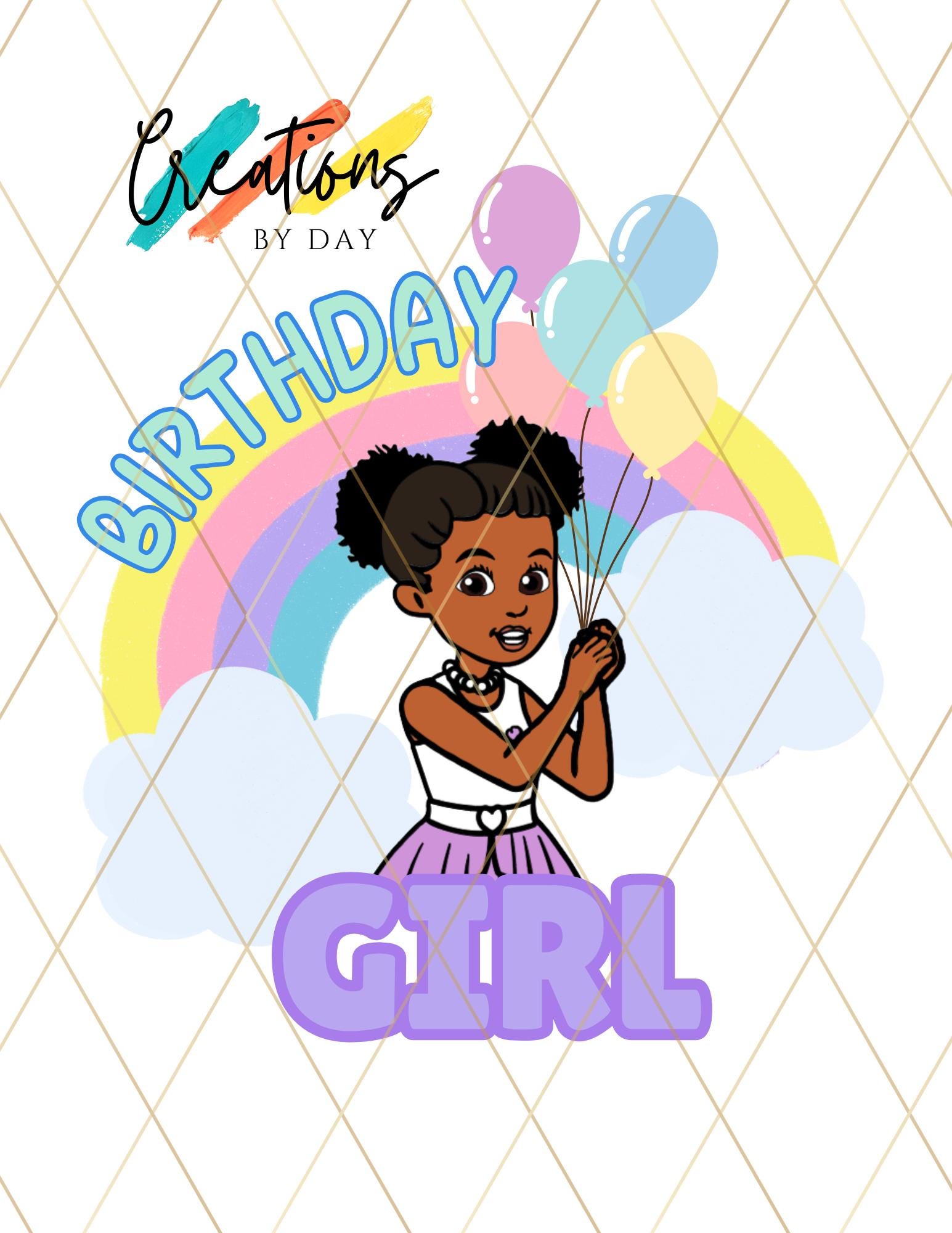 GRACIES CORNER Birthday Girl PNG | Transparent | Digital File Only | For Personal Use