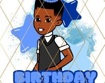 Gracie’s Corner Birthday Boy Character PNG | Transparent | Digital File Only | For Personal Use | Party Boy