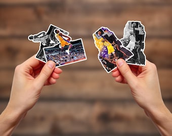 Kobe Dunk Pack: 4 stickers full color and B&W