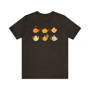 Teapot Collection Tee, tea lover t-shirt, cute teapot t-shirt, tea lover gift, book lover gift