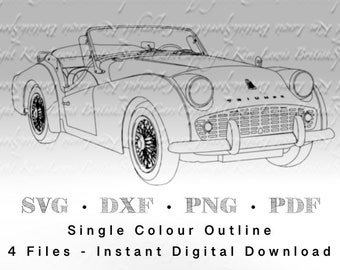 Triumph TR3 SVG File