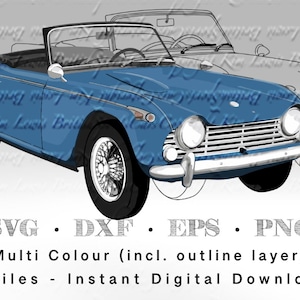 Triumph TR4 SVG File (incl. outline layer)
