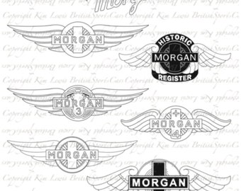 Morgan Badge SVG cutting file bundle