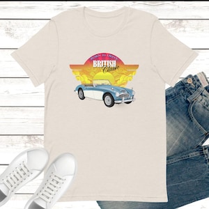 Austin Healey 3000 ‘Born to Drive’ T-shirts - Unisex