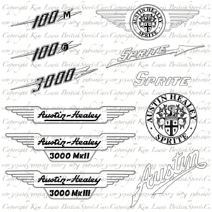 Paquete de archivos de corte SVG de Austin-Healey Badge