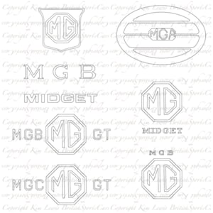 MG Badge SVG cutting file bundle
