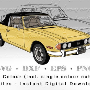 Triumph Stag Colour SVG File ( incl. outline layer)