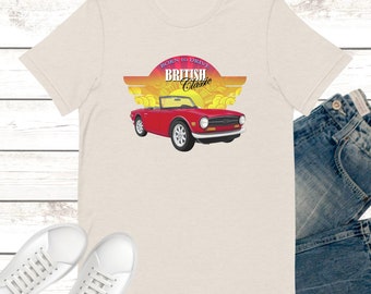Triumph TR6 ‘Born to Drive’ T-shirts - Unisex