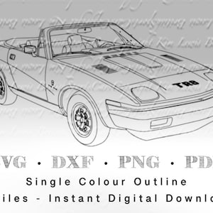 Triumph TR8 Outline SVG File