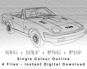 Archivo SVG de contorno Triumph TR8