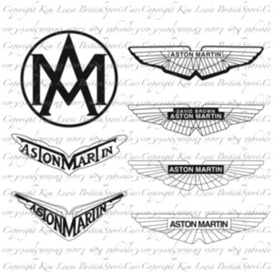 Paquete de archivos de corte SVG con el emblema de Aston Martin