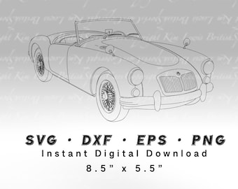 MGA 1600 Roadster SVG File