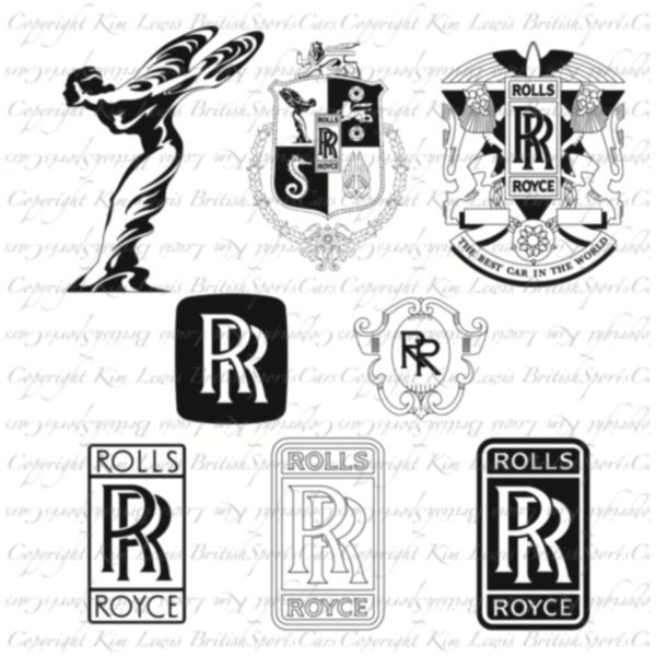 Rolls Royce Badge SVG cutting file bundle