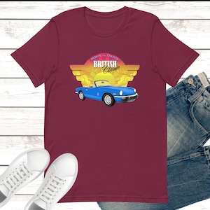 Triumph Spitfire ‘Born to Drive’ T-shirts - Unisex