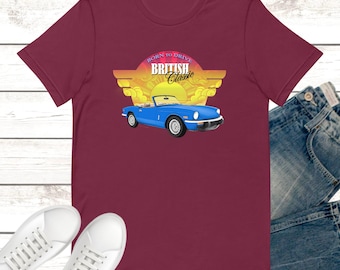 Triumph Spitfire ‘Born to Drive’ T-shirts - Unisex