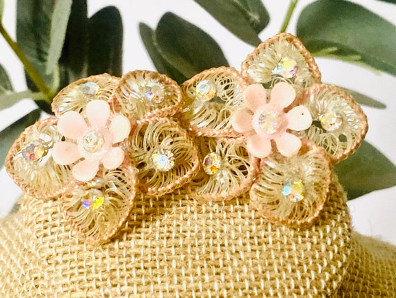 Vintage Jean Louis Scherrer Flower Wreath Earrings – Viange Vintage