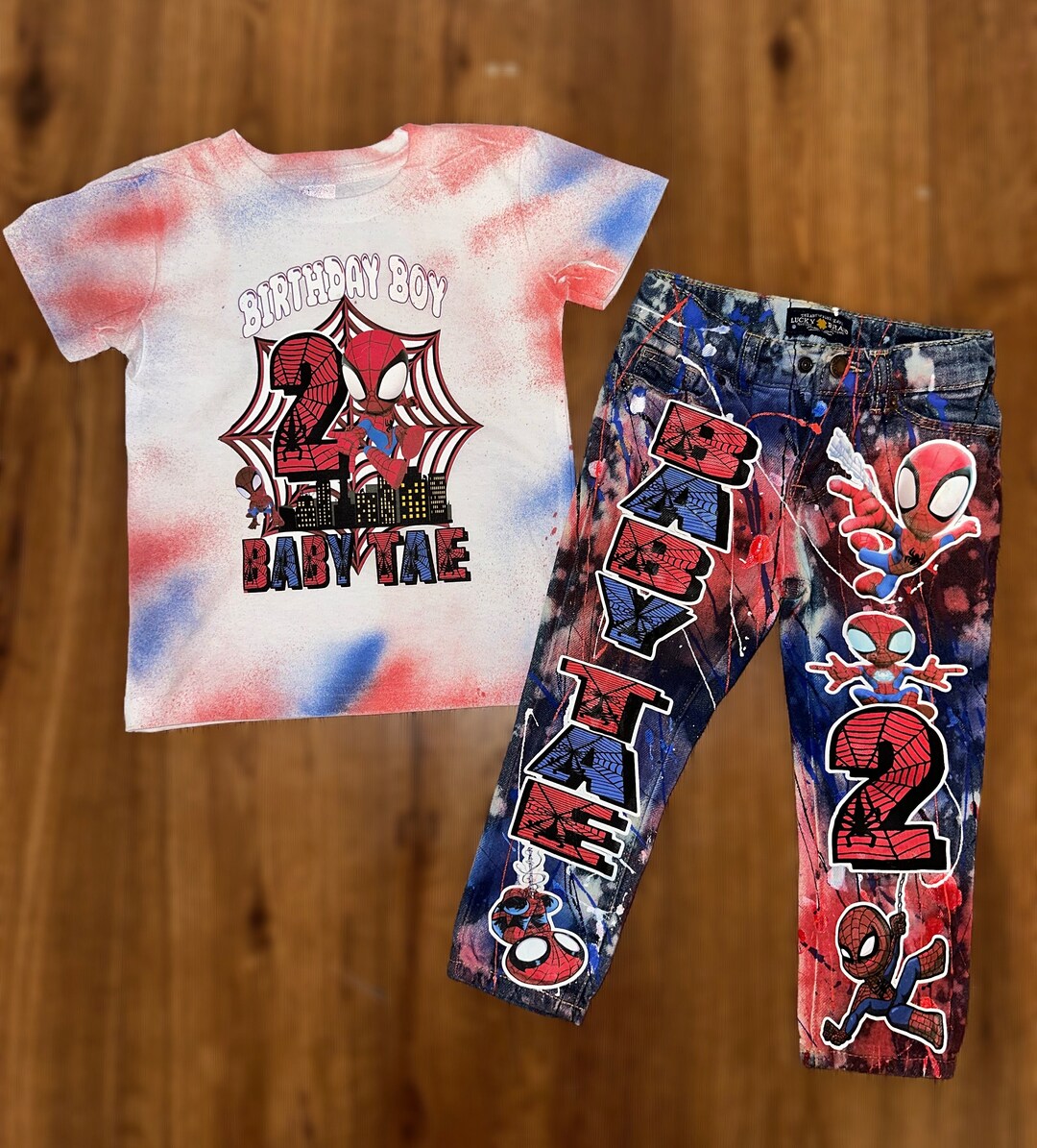 Baby Boy Dress In Spiderman Design  #MAE460