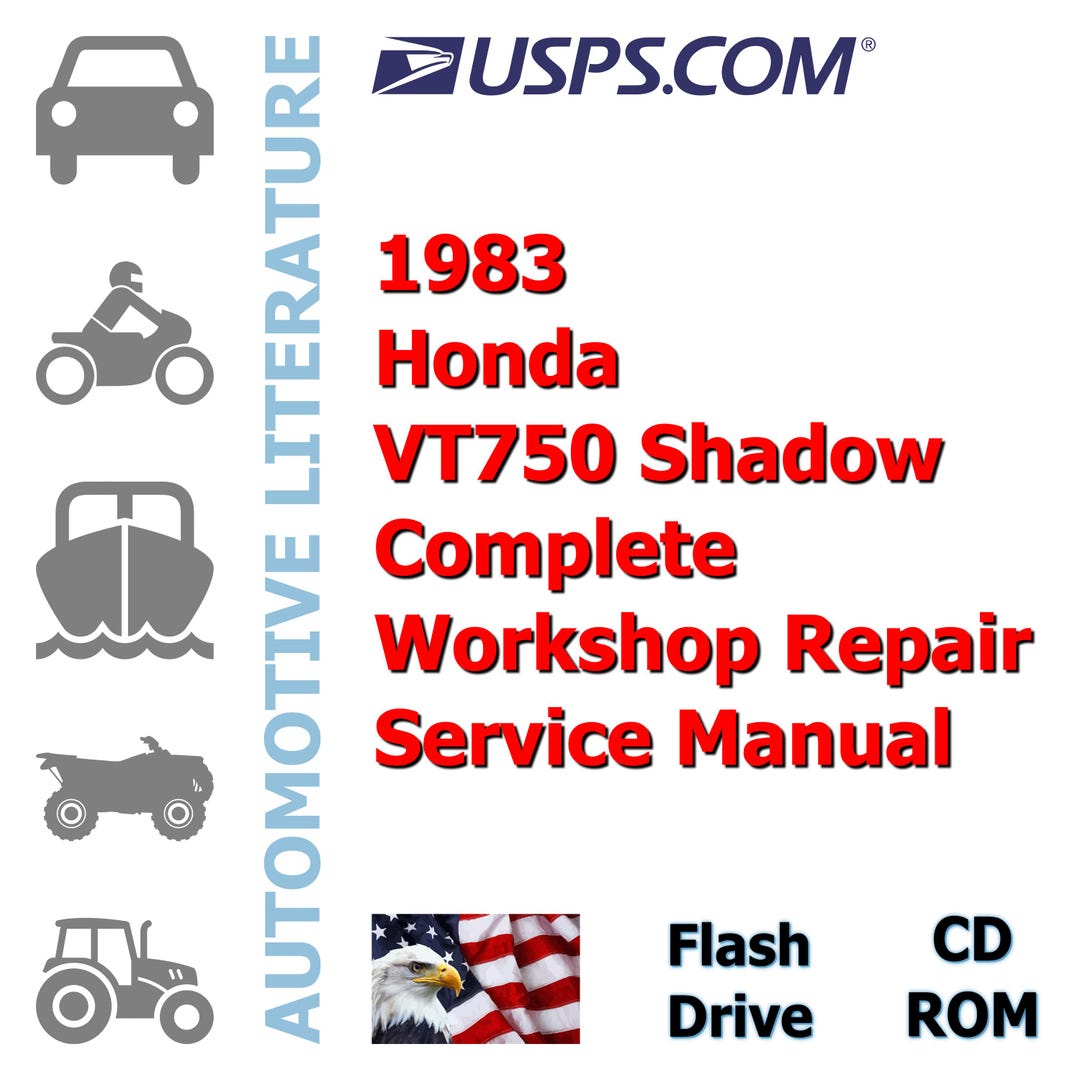 1983 Honda VT750 Shadow Complete Workshop Repair Service Manual - Etsy