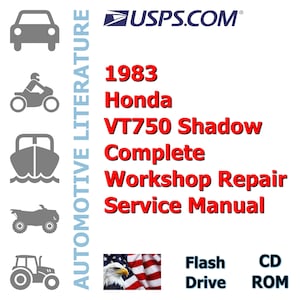 1983 Honda VT750 Shadow Complete Workshop Repair Service Shop Manual