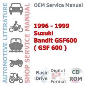 1996 - 1999 Suzuki Bandit GSF600 ( GSF 600 ) Complete Service Manual