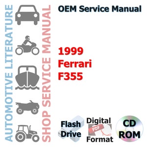 1999 Ferrari F355 Factory Complete Workshop Repair Service Shop Manual