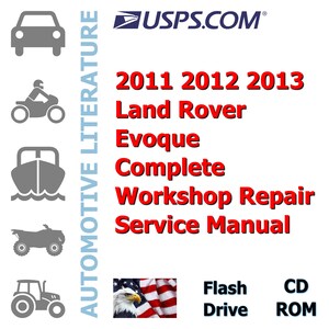 2011 2012 2013 Land Rover Evoque L538 Complete Workshop Repair Service Manual